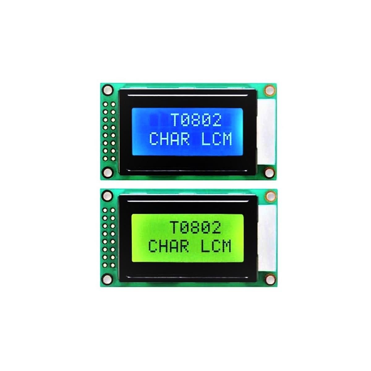 LCD کاراکتری 2x8 بک لایت سبز