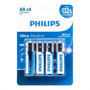 باتری قلمی آلکالاین Ultra چهارتایی مارک PHILIPS