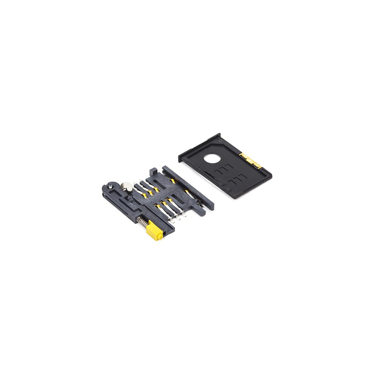 سوکت سیم کارت کشویی جک دار Sim card normal ejector