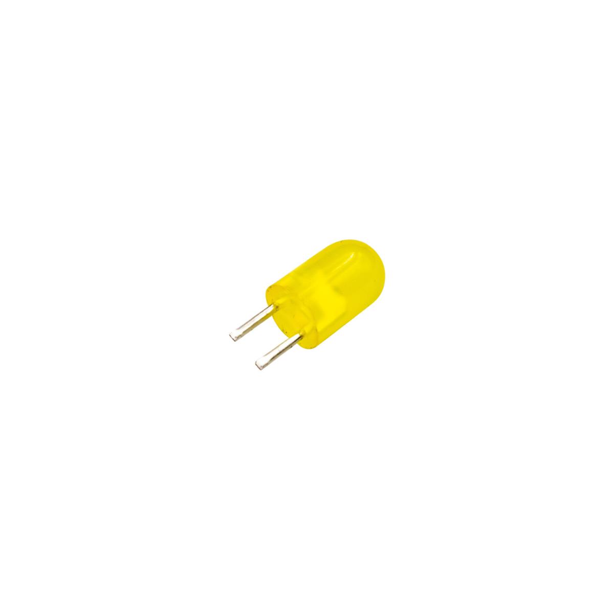 LED زرد مات پایه کوتاه 5mm