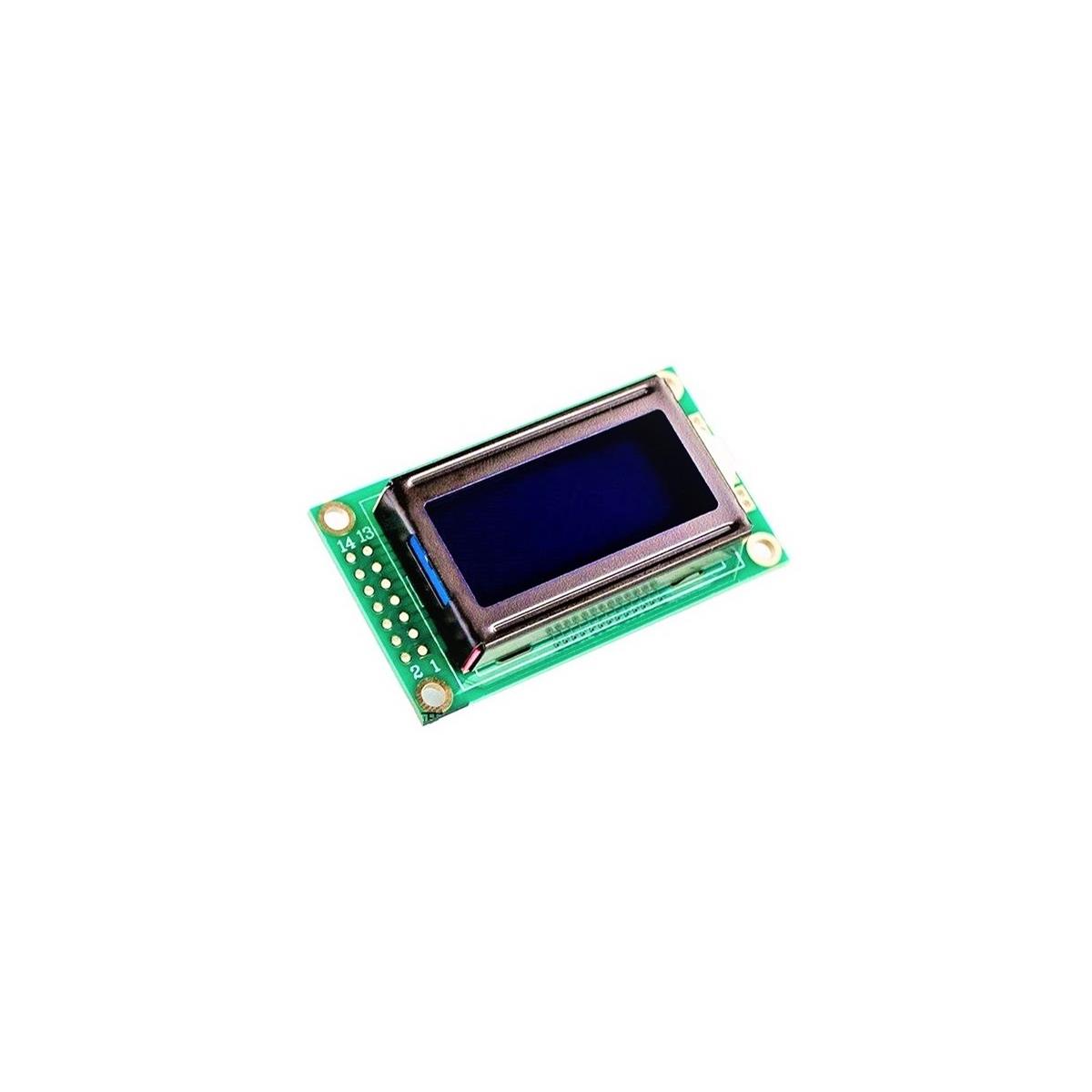 LCD کاراکتری 2x8 بک لایت آبی