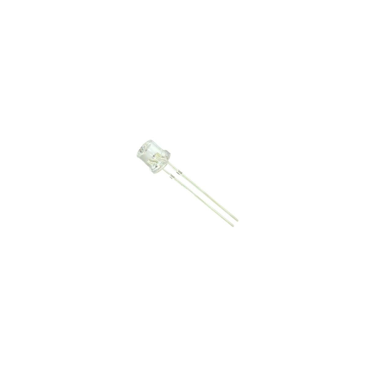 LED قرمز سر تخت شفاف 5MM